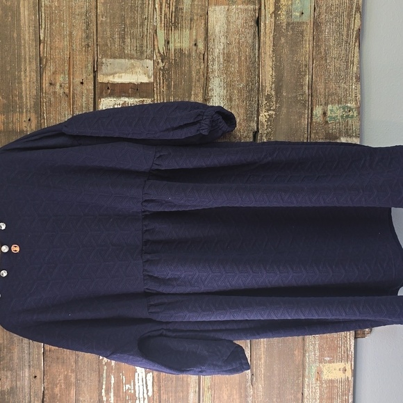 NWT Simply Southern Navy Blue Dress with Pearl Accents, Size XXL - Picture 2 of 6